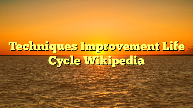 Techniques Improvement Life Cycle Wikipedia